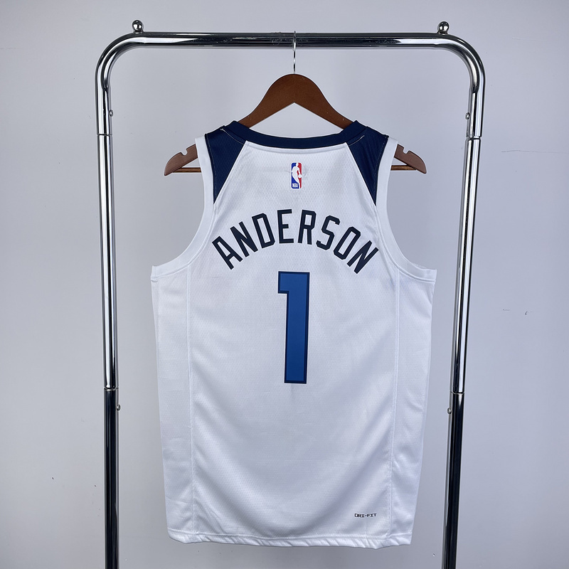 2023 NBA Minnesota Timberwolves 1 Anderson Basketball Jersey