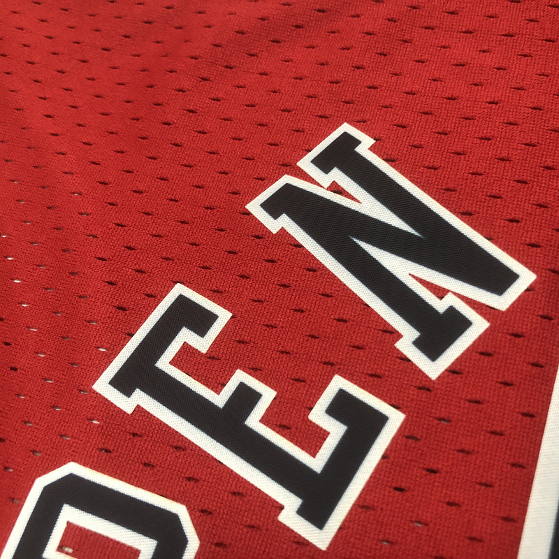 1997-98 NBA Chicago Bulls Woman 33 PIPPEN Red Basketball Jersey