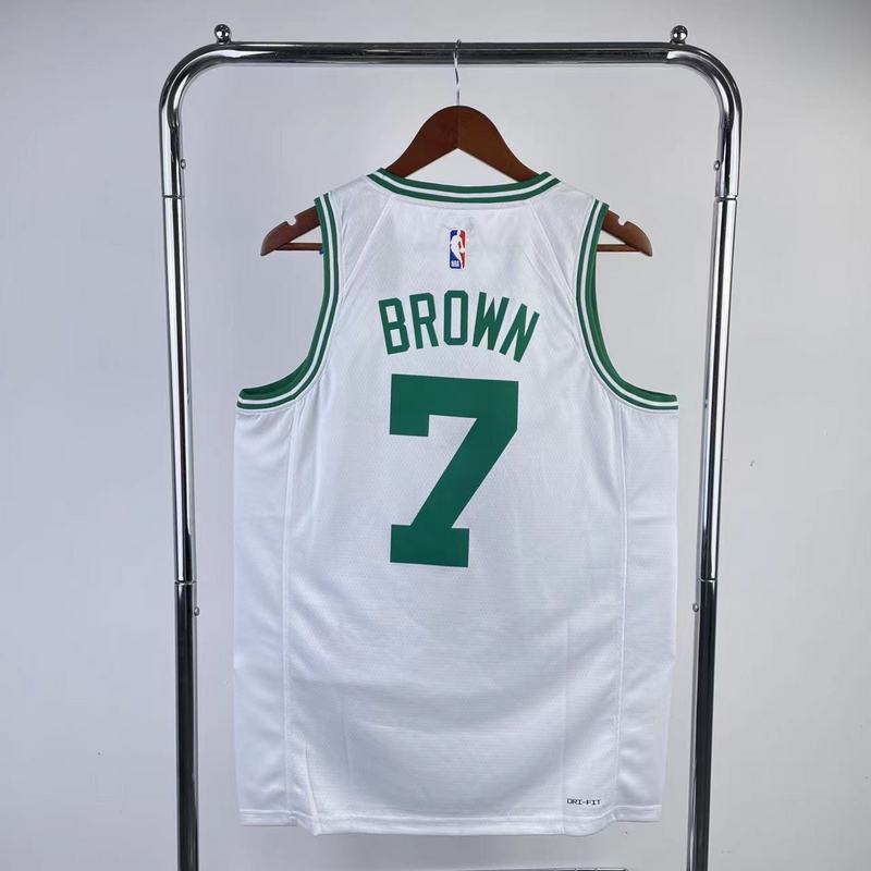 2023 NBA Boston Celtics 7 BROWN Basketball Jersey