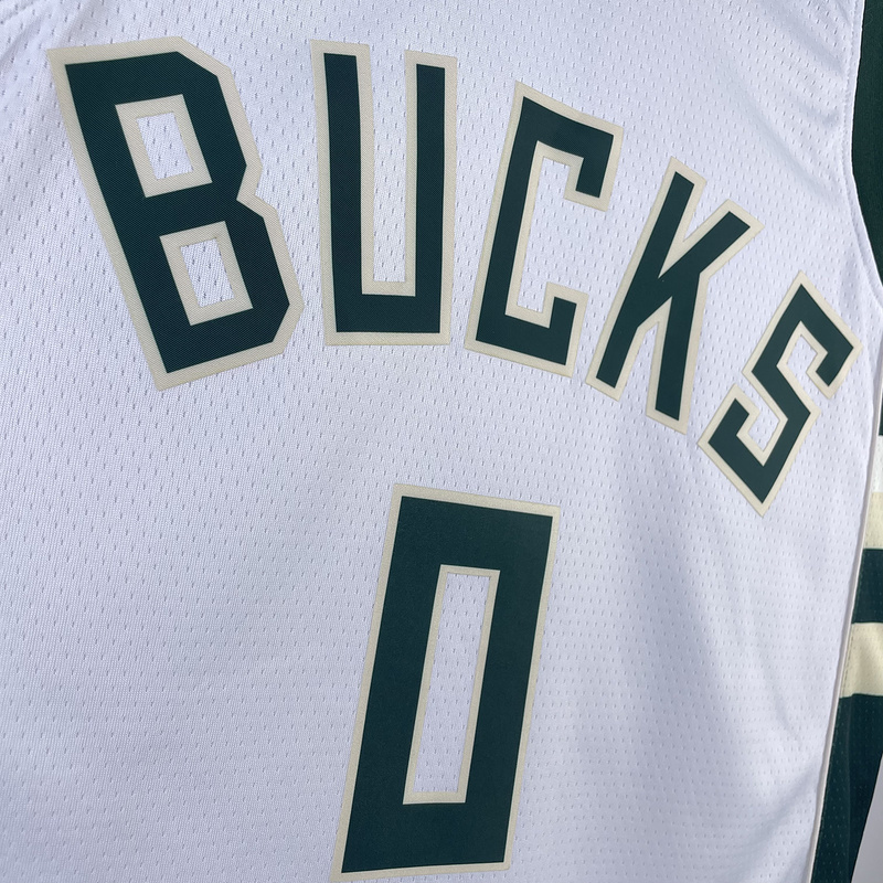 2023 NBA Milwaukee Bucks (0 LILLARD) Basketball Jersey