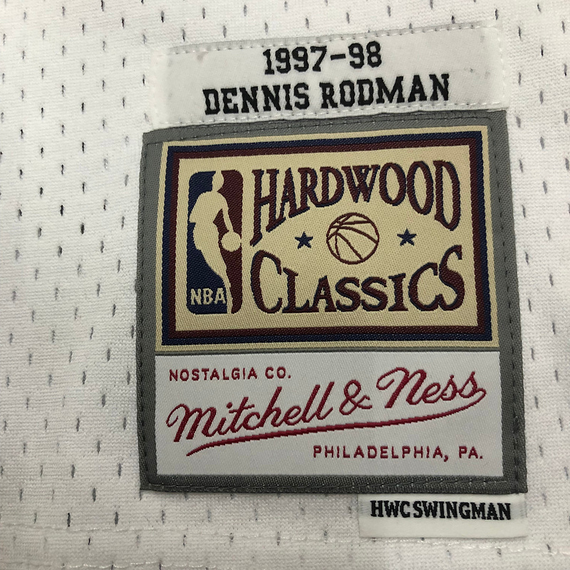 1997-98 NBA Chicago Bulls 91 RODMAN Basketball Jersey