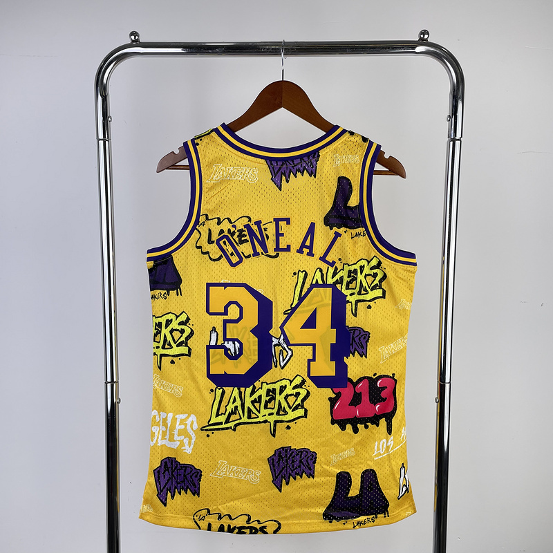 1996-97 NBA Lakers  34 O'NEAL Basketball Jersey