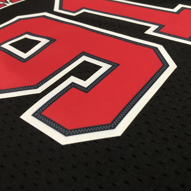 1997-98 NBA Chicago Bulls 91 RODMAN Black Basketball Jersey