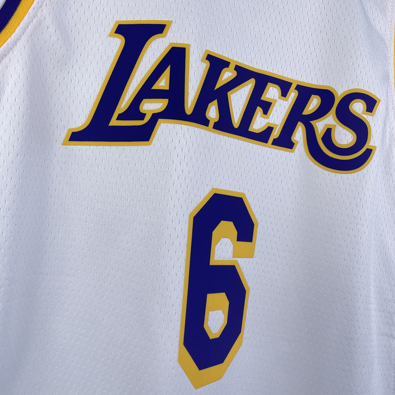 Kids 2023 NBA Lakers 6 JAMES Basketball Jersey