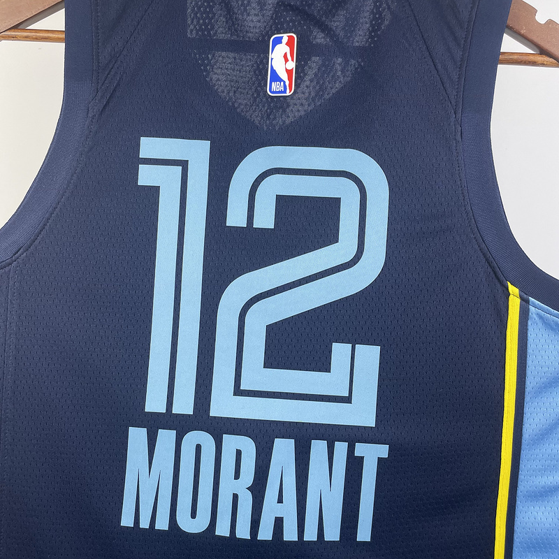 2023 NBA Memphis Grizzlies 12 MORANT Basketball Jersey