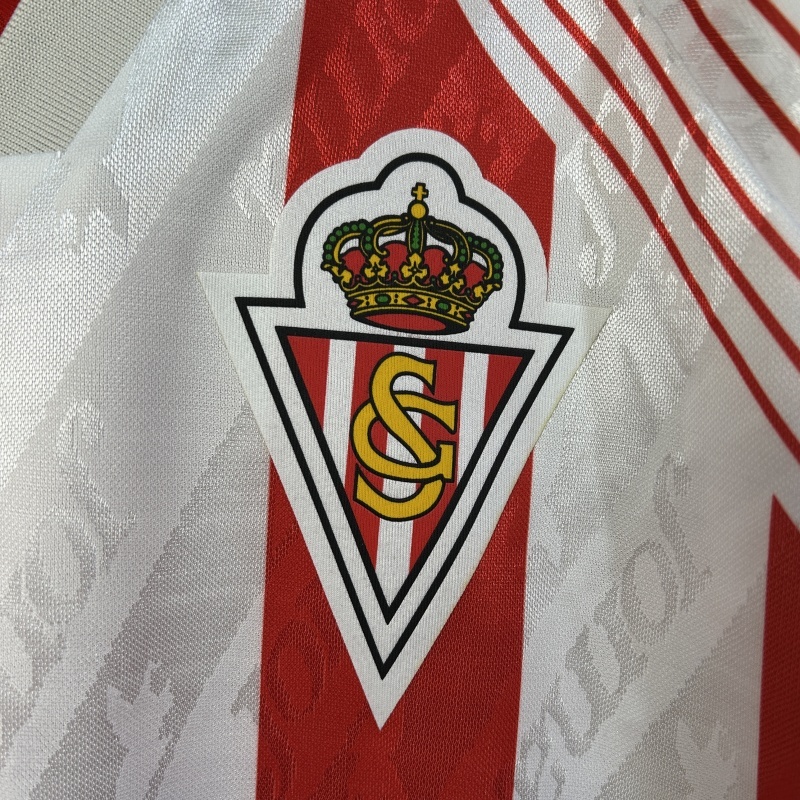 Retro 1994-95 Sporting Gijon Home Football jersey retro