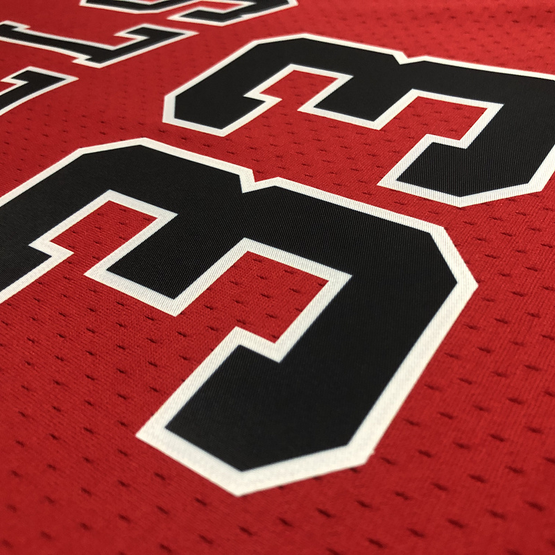 1997-98 NBA Chicago Bulls 33 PIPPEN Red Basketball Jersey