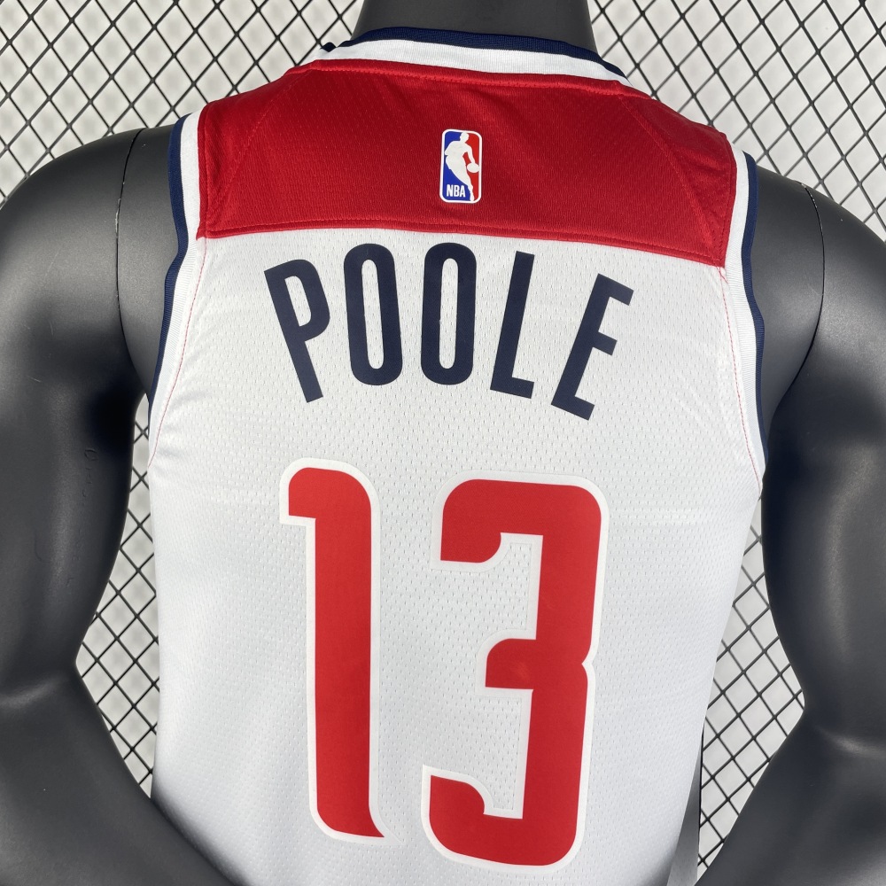 2023 NBA Washington Wizards 13 Poole Basketball Jersey