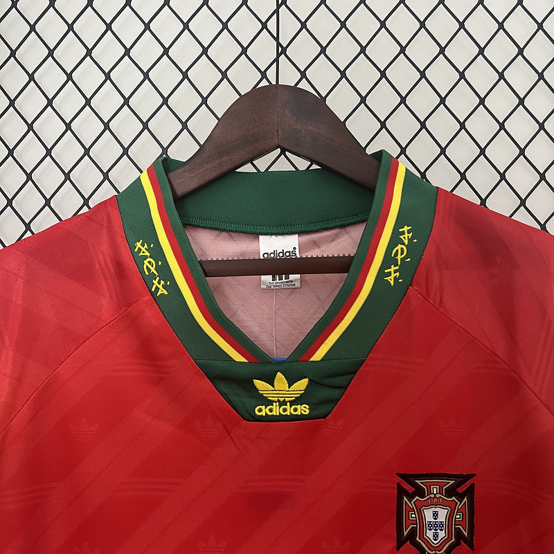 retro 1994 Portugal home retro football jersey Fan version