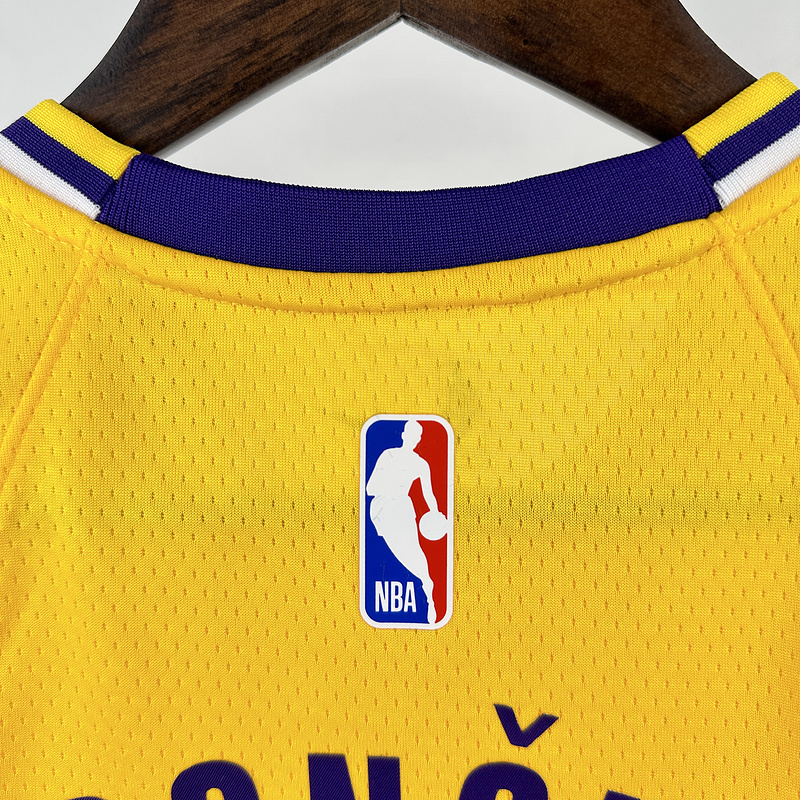 Kids 2023 NBA Lakers 77 DONCIC Basketball Jersey