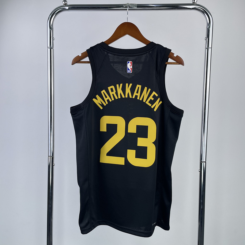 2023 NBA Utah Jazz 23 MARKKANEN Basketball Jersey