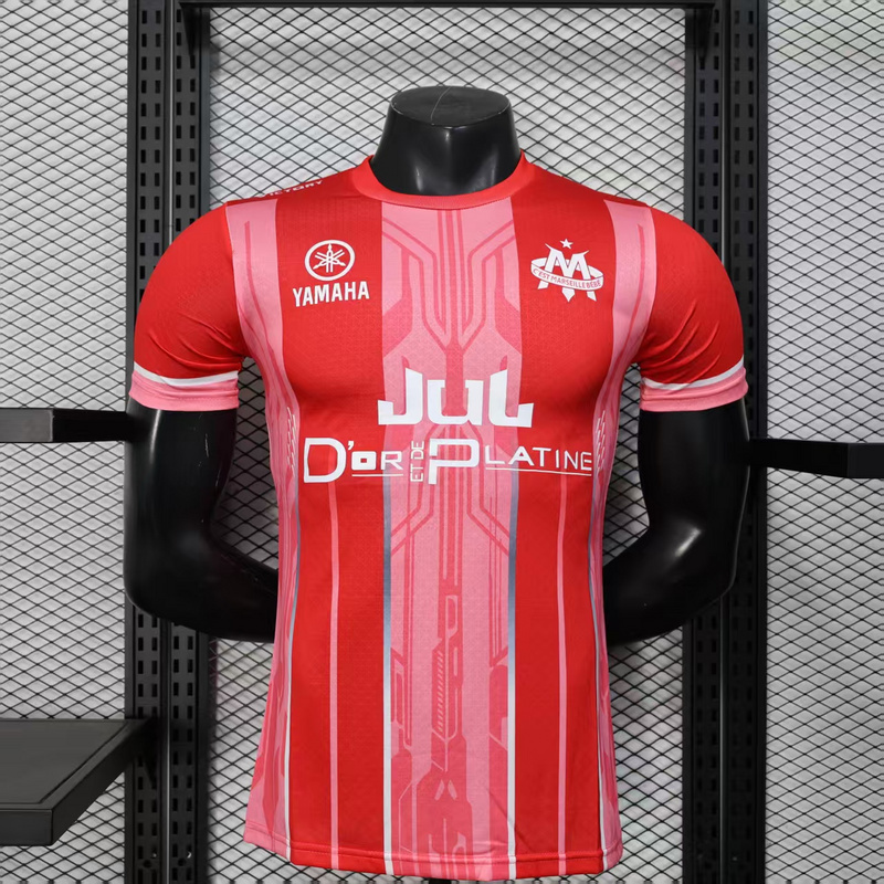 Player 2025-26 Marseille OM Red Special EditioFootball jersey