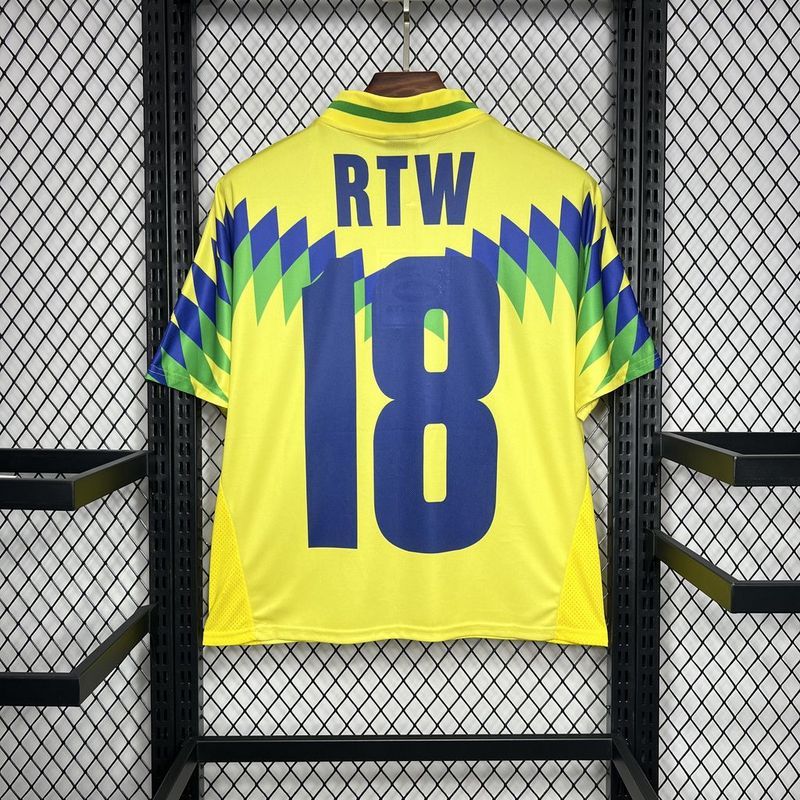 Retro 1995 Brazil home Corteiz Football jersey retro