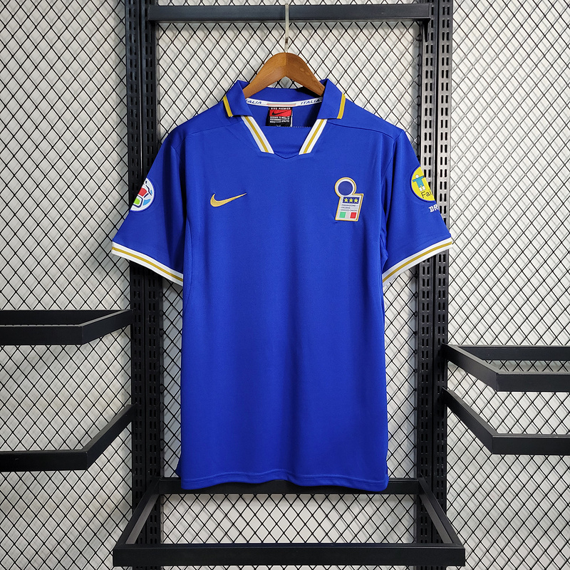 Retro Italy 1996 home  MALDINI ZOLA DI MATTEO DEL PIERO Football jersey retro