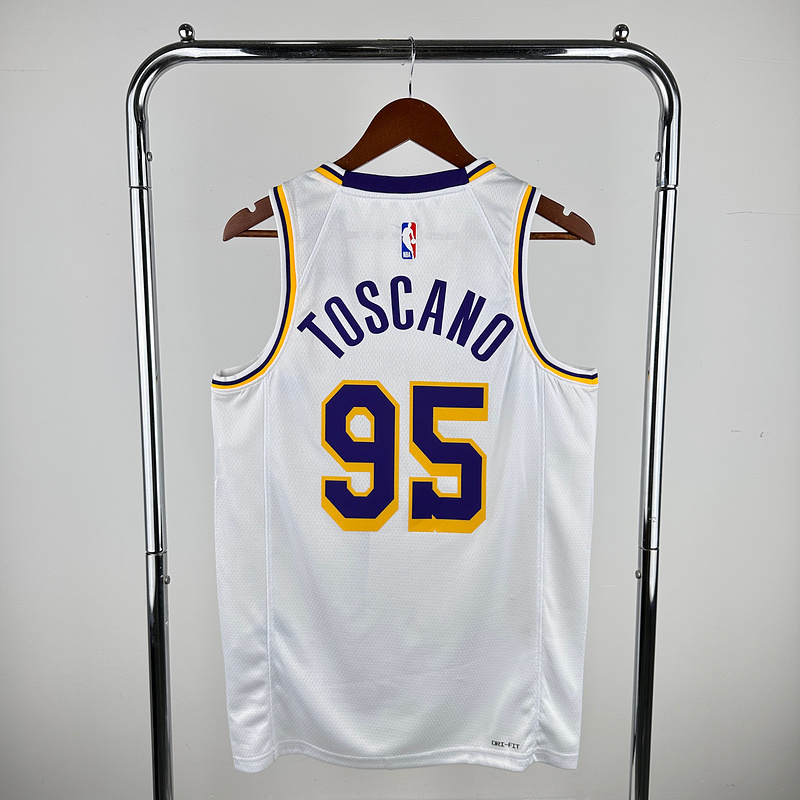 2023 NBA Lakers 95 TOSCANO Basketball Jersey