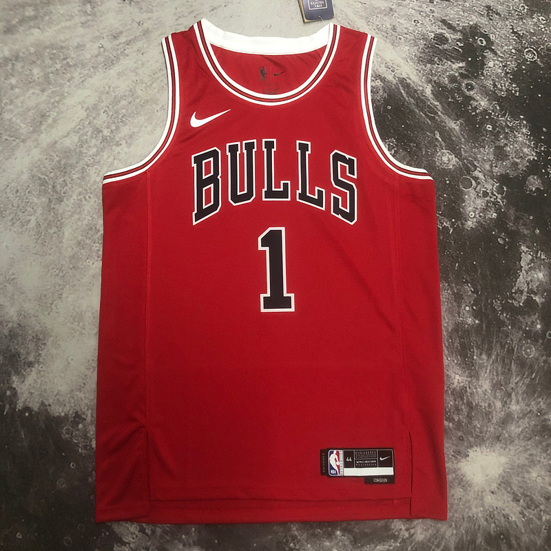 2023 NBA Chicago Bulls (1 ROSE) Basketball Jersey
