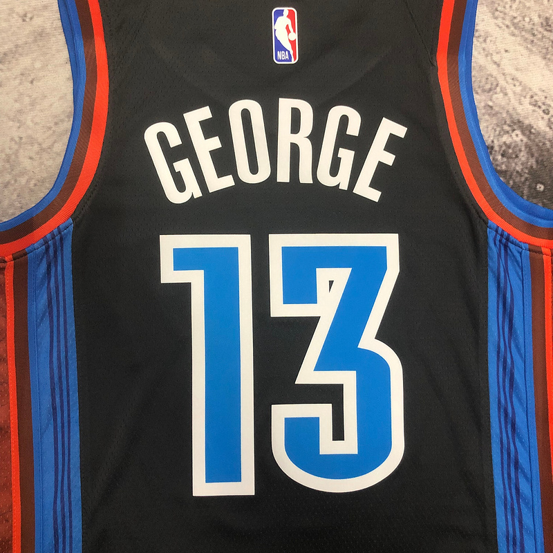 2023 NBA Oklahoma City Thunder 13 GEORGE Basketball Jersey
