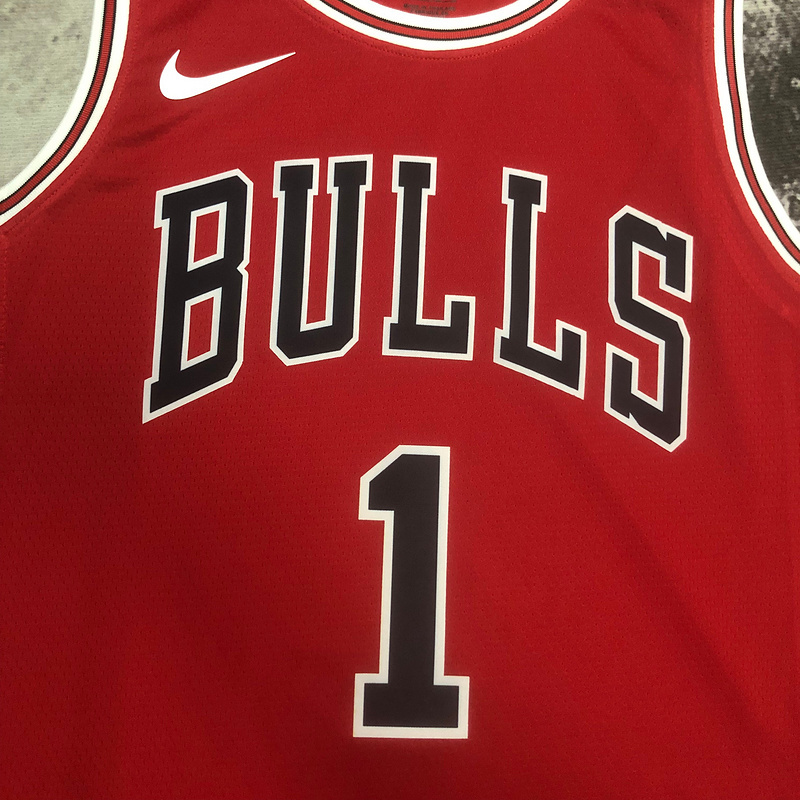 2023 NBA Chicago Bulls (1 ROSE) Basketball Jersey