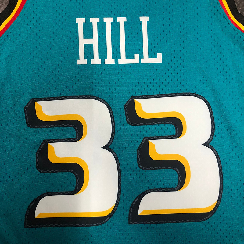1998-99 NBA Detroit Pistons 33 HILL Basketball jersey