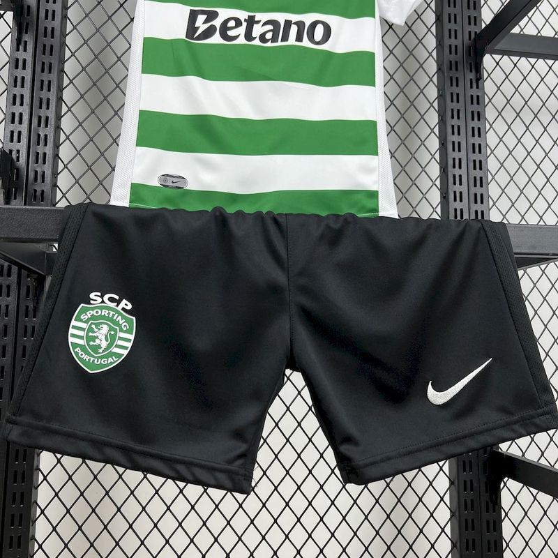 2025-26 Sporting Home Kids football jersey