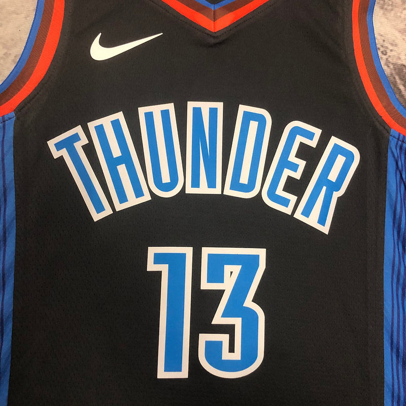 2023 NBA Oklahoma City Thunder 13 GEORGE Basketball Jersey