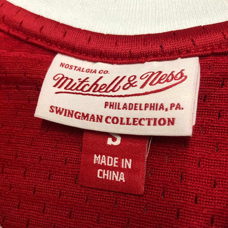 1997-98 NBA Chicago Bulls 23 JORDAN Red Basketball Jersey