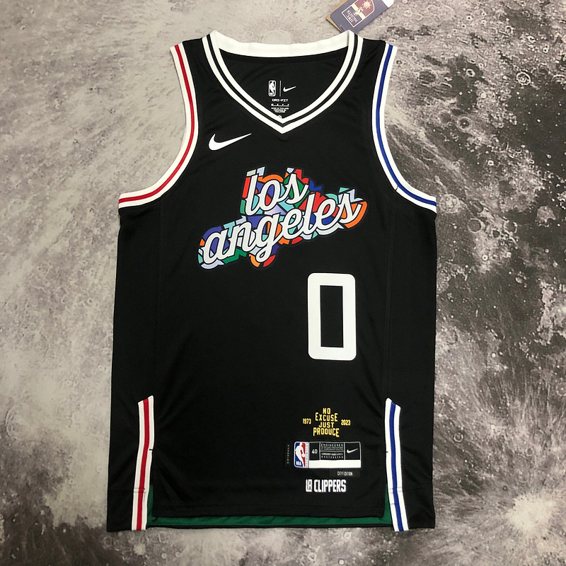 2023 NBA LA Clippers (0 WESTBROOK) Basketball Jersey