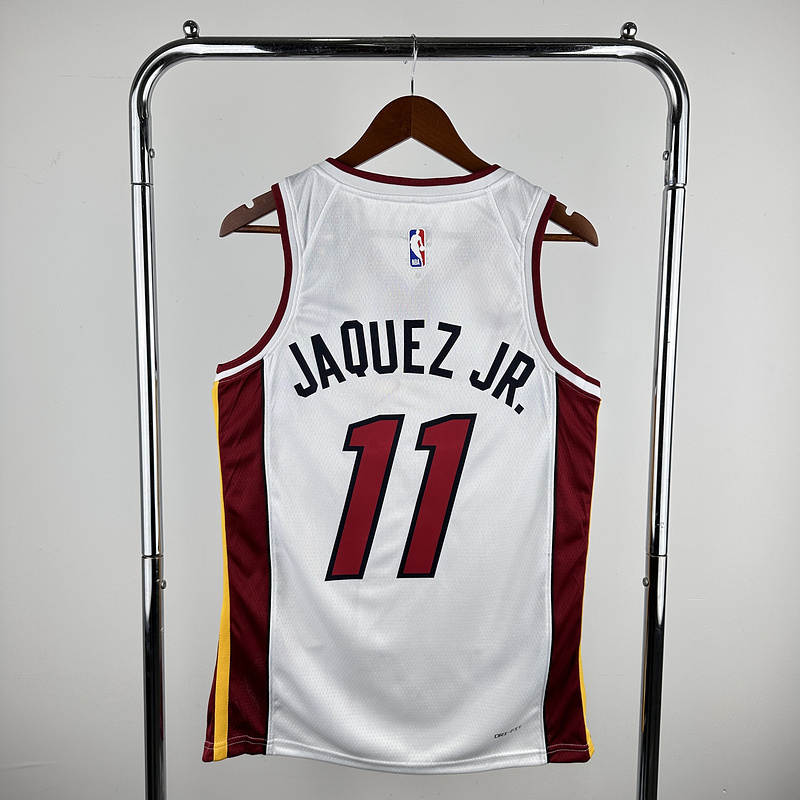 2023 NBA Miami Heat 11 JAQUEZ JR. Basketball Jersey