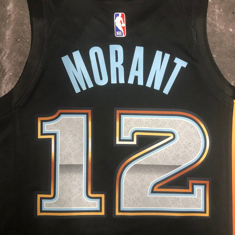 2023 NBA Memphis Grizzlies 12 MORANT Basketball Jersey
