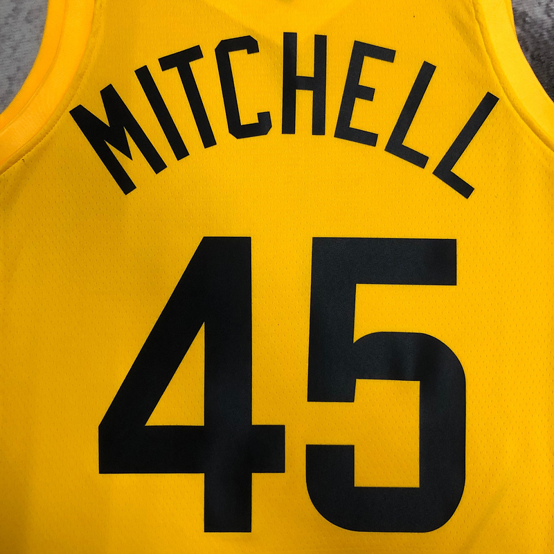 2023 NBA Utah Jazz 45 MITCHELL Basketball Jersey