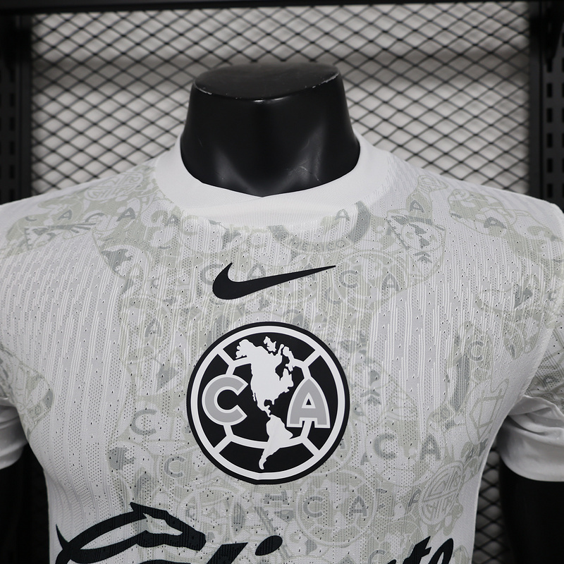Player 2024-25 Club America White Football jersey