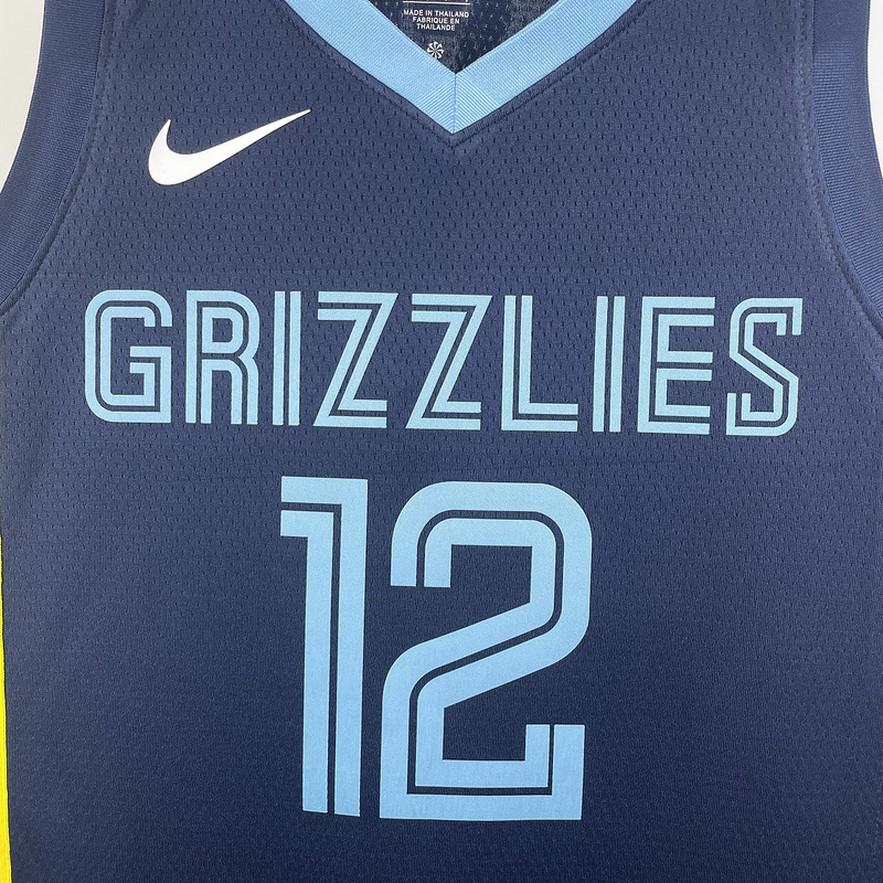 2023 NBA Memphis Grizzlies 12 MORANT Basketball Jersey