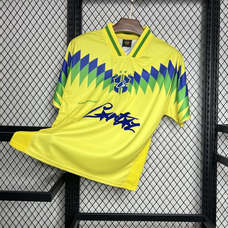 Retro 1995 Brazil home Corteiz Football jersey retro