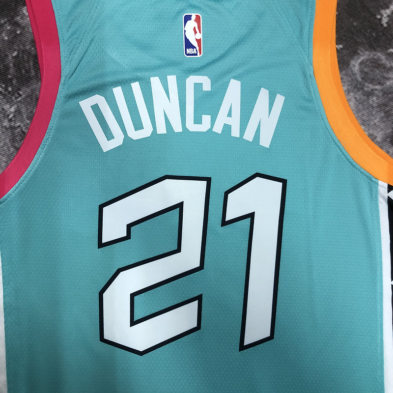 2023 NBA San Antonio Spurs 21 DUNCAN Basketball Jersey