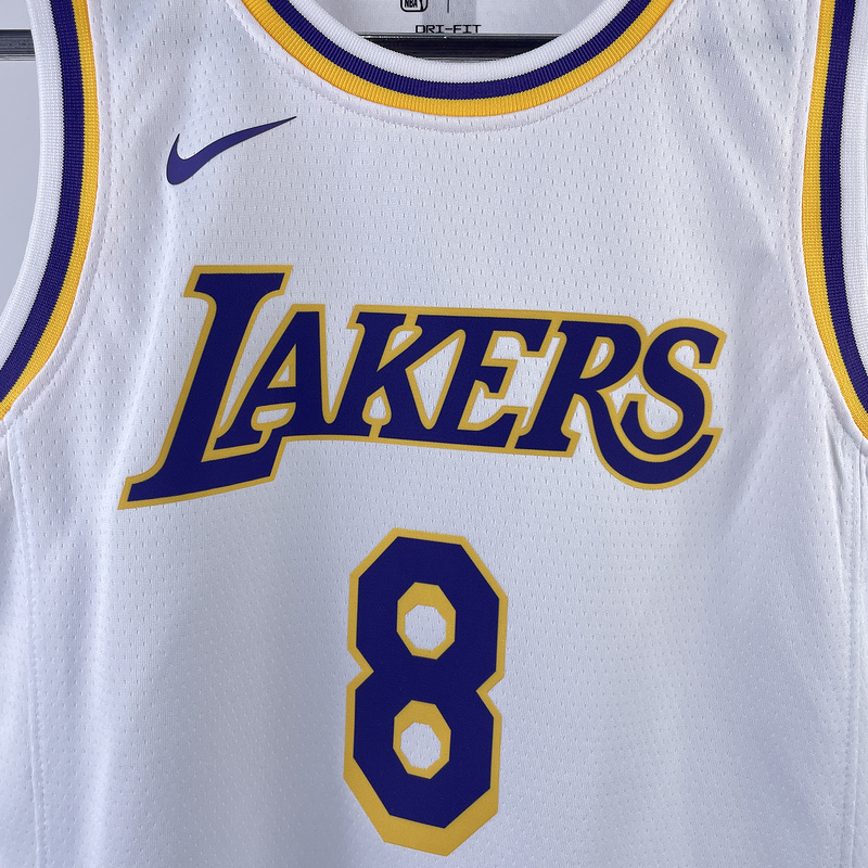 Kids 2023 NBA Lakers 8 BRYANT Basketball Jersey