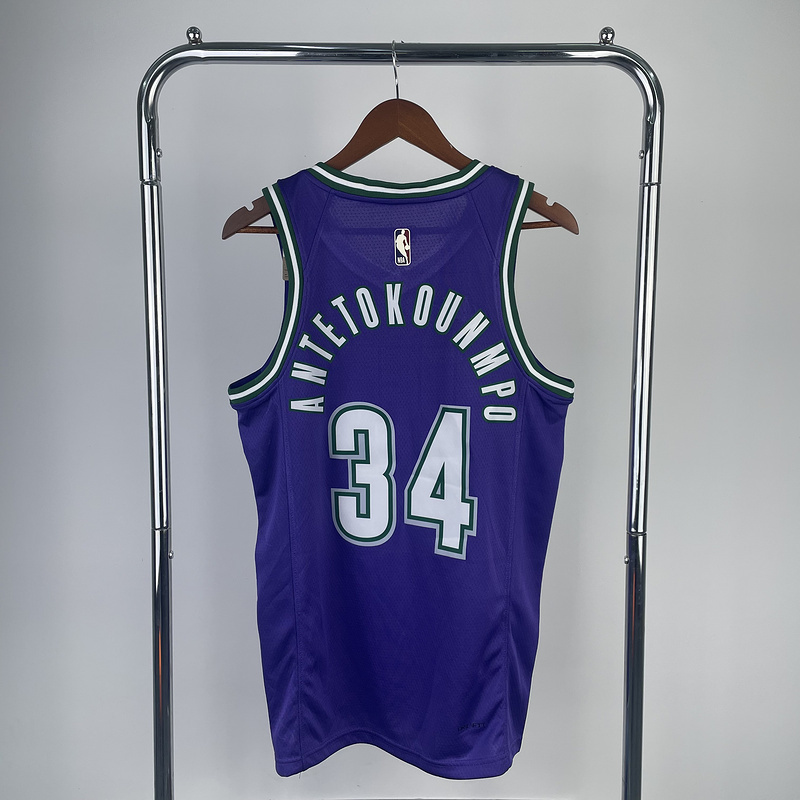 2023 NBA Milwaukee Bucks (34 ANTETOKOUNMPO) Basketball Jersey