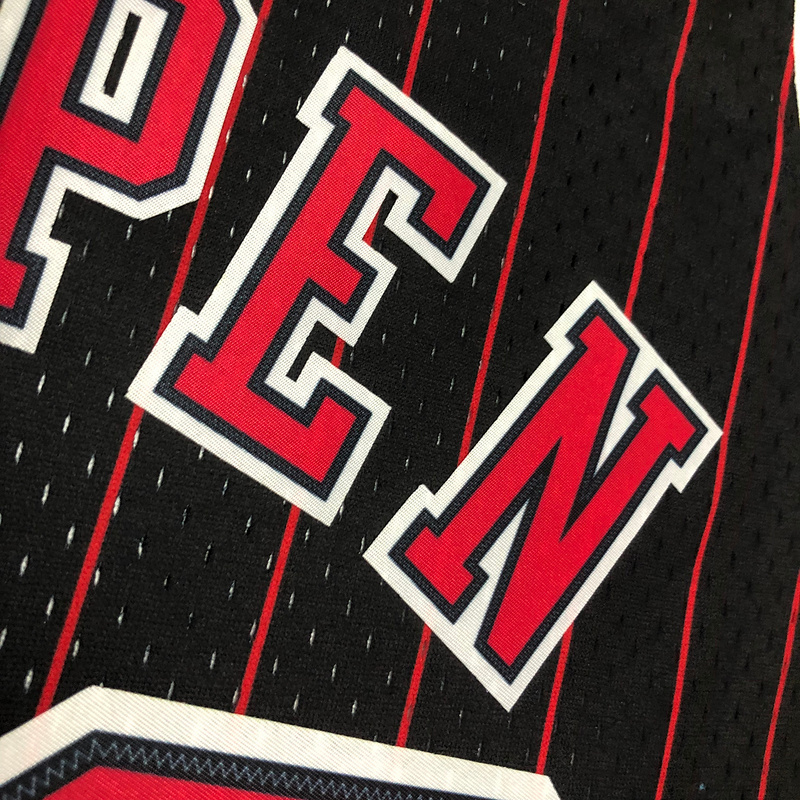 1995-96 NBA Chicago Bulls 33 PIPPEN Black  Basketball Jersey