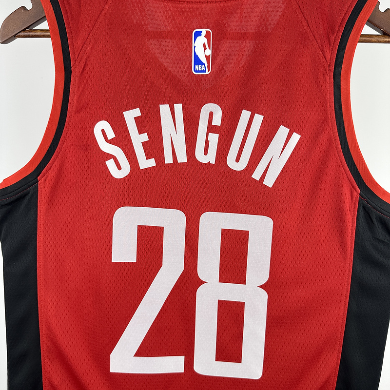 2023 NBA Houston Rockets 28 SENGUN Basketball Jersey