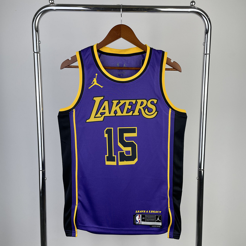2023 NBA Lakers 15 REAVES Basketball Jersey