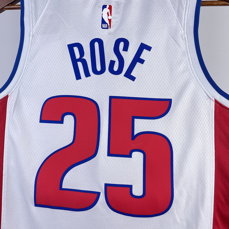 2023 NBA Detroit Pistons 25 ROSE Basketball Jersey