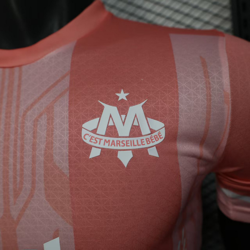 Player 2025-26 Marseille OM Pink Special EditioFootball jersey