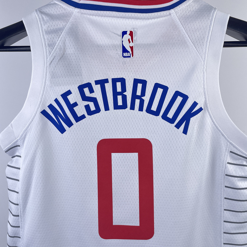 2023 NBA LA Clippers kids 0 WESTBROOK Basketball Jersey