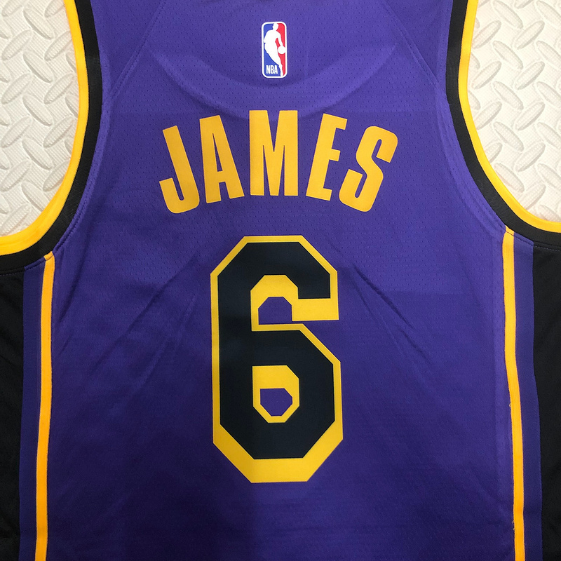 2023 NBA Lakers 6 JAMES Basketball Jersey