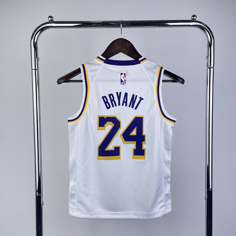 Kids 2023 NBA Lakers 24 BRYANT Basketball Jersey