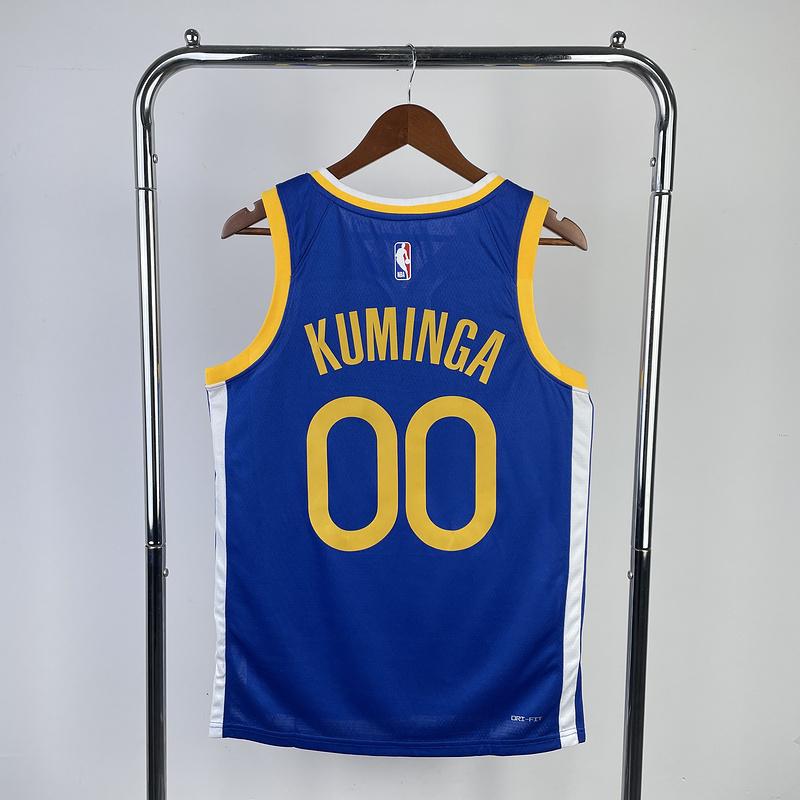 2023 NBA Golden State Warriors 00 KUMINGA Basketball Jersey