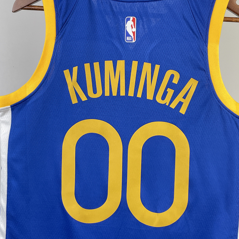 2023 NBA Golden State Warriors 00 KUMINGA Basketball Jersey