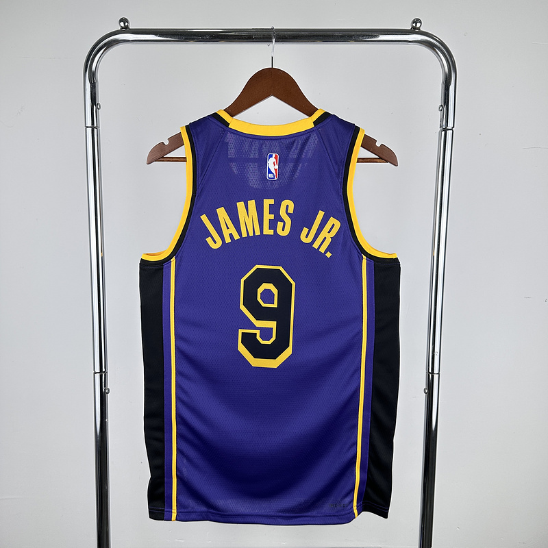 2023 NBA Lakers 9 JAMES JR Basketball Jersey