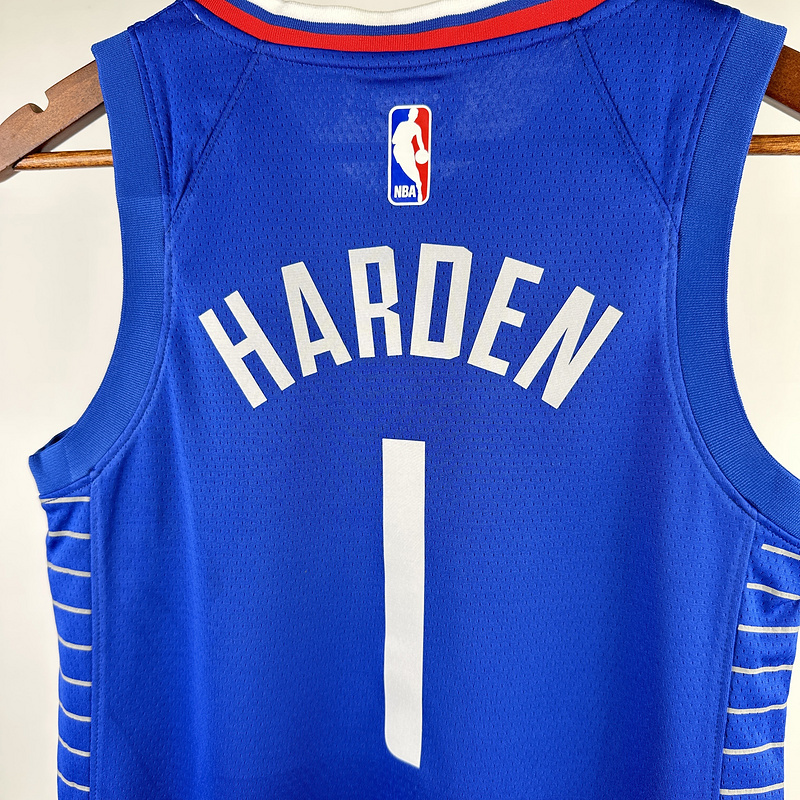 2023 NBA LA Clippers kids 1 HARDEN Basketball Jersey