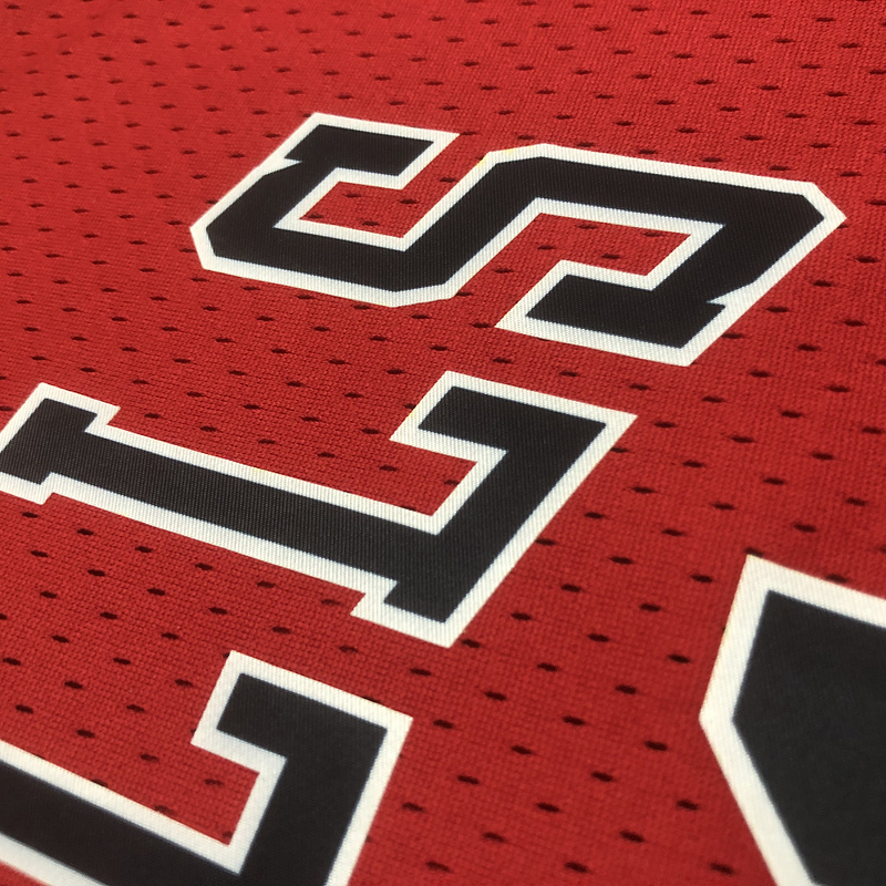 1997-98 NBA Chicago Bulls Woman 91 RODMAN Red Basketball Jersey