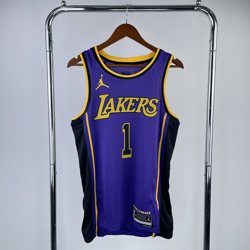 2023 NBA Lakers 1 RUSSELL Basketball Jersey
